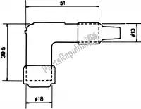 119010, NGK, Nasadka ?wiecy zap?onowej 8051 lb05f    , Nowy