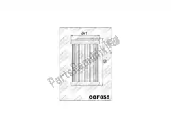 Here you can order the filter, oil cof055 from Champion, with part number 525080: