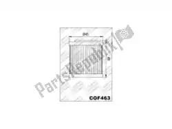 Here you can order the filter, oil cof463 from Champion, with part number 525935: