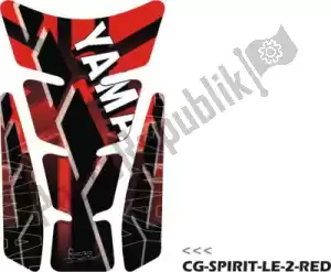 PRINT 60828705 tank pad yamaha, red - Bottom side