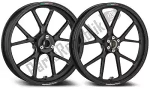 MARCHESINI 30106203 kit de rodas 5.5x17 m10rs kompe alu preto fosco - Lado inferior
