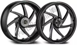 MARCHESINI 30875272 kit jantes 3.5x17 m7r genesi magn noir - La partie au fond
