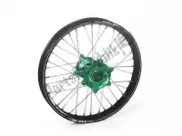 48125119117, Haan Wheels, Wheel kit 21-1,60 black a60 rim-green hub    , New