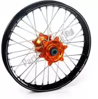 481365121110, Haan Wheels, Kit ruote 18-2.15 nero a60 cerchio-mozzo arancio    , Nuovo