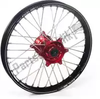 48125119116, Haan Wheels, Komplet kó? 21-1,60 czarny a60 felga-czerwona piasta    , Nowy