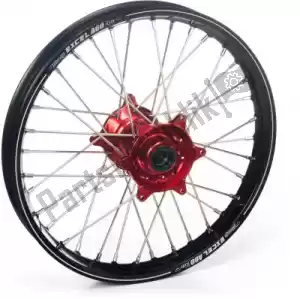HAAN WHEELS 48116215116 kit ruote 19-1.85 nero a60 cerchio-mozzo rosso - Il fondo