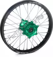 4811522137, Haan Wheels, Wiel kit 21-2,15 black rim-green hub    , Nieuw