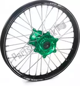 HAAN WHEELS 4811621637 kit de roues 19-2.15 noir jante-moyeu vert - La partie au fond