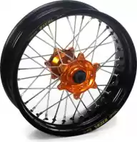 48131002310, Haan Wheels, Kit de rodas 14-1.60 cubo preto aro laranja    , Novo