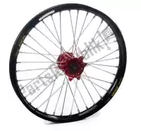 4811501936, Haan Wheels, Kit ruote 21-1,60 cerchio nero-mozzo rosso    , Nuovo