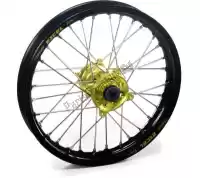 4814511934, Haan Wheels, Wheel kit 21-1,60 black rim-yellow hub    , New