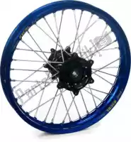 4811501953, Haan Wheels, Kit de rodas 21-1,60 cubo azul aro preto    , Novo
