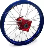 4811501956, Haan Wheels, Kit de roues 21-1,60 jante bleue-moyeu rouge    , Nouveau