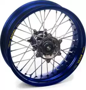HAAN WHEELS 4814400358 wheel kit 16-1.85 blue rim-titanium hub - Bottom side