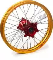 4812601626, Haan Wheels, Kit de rodas 19-2.15 cubo vermelho aro dourado    , Novo