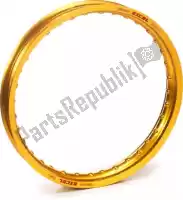 48131002210, Haan Wheels, Wheel kit 14-1.60 gold rim-orange hub    , New