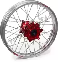 4812511916, Haan Wheels, Kit de roues 21-1,60 jante argent-moyeu rouge    , Nouveau