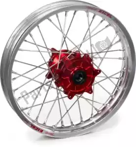 HAAN WHEELS 4811621616 kit ruote 19-2.15 cerchio argento-mozzo rosso - Il fondo