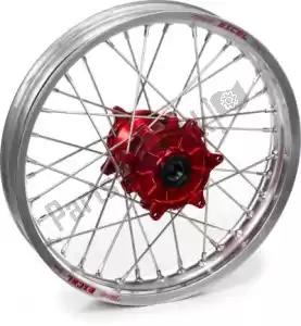 HAAN WHEELS 4813400216 kit de rodas 14-1.60 cubo vermelho aro prata - Lado inferior