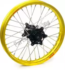 HAAN WHEELS 4813310443 wiel kit 17-1,40 yellow rim-black hub - Onderkant