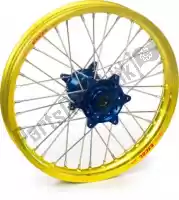 4814400345, Haan Wheels, Wheel kit 16-1.85 yellow rim-blue hub    , New