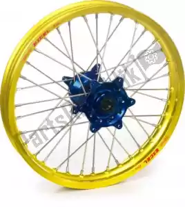 HAAN WHEELS 4811501945 wiel kit 21-1,60 yellow rim-blue hub - Onderkant