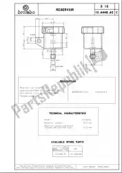 Aquí puede pedir depósito de líquido sv, 15 cm3 de Brembo , con el número de pieza 43444640: