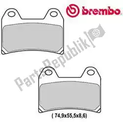 Here you can order the brake pad z04 brake pads sinter racing from Brembo, with part number 44970823: