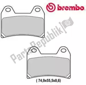 BREMBO 44970823 brake pad z04 brake pads sinter racing - Bottom side