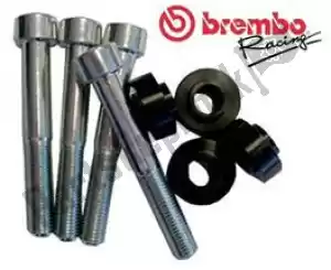 BREMBO 44302421 spacer hpk caliper kit 10mm black - Bottom side