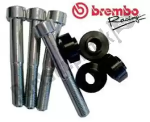 BREMBO 44306115 kit de pinça espaçador hpk 7mm preto - Lado inferior