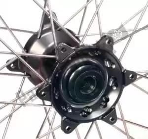 HAAN WHEELS 4815400338 wiel kit 16-1,85 black rim-titanium hub - Bovenkant