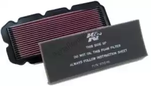 K&N 13115005 filter, air ha-1596 - Bottom side