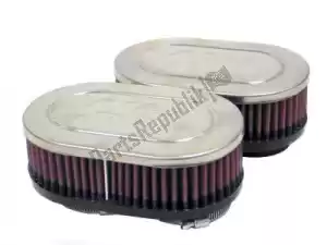 K&N 13405005 filter, air universal filter chrome rc2372 - Bottom side