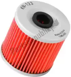 filter, olie kn-123 van K&N, met onderdeel nummer 13001230, bestel je hier online: