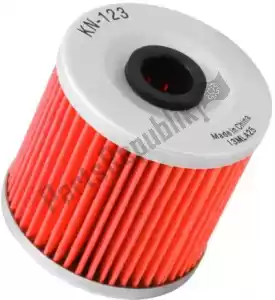 K&N 13001230 filter, olie kn-123 - Onderkant