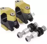 3138000BG, Gilles, Handlebar adjustable riser 2dgt, black-gold    , New