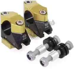 Here you can order the handlebar adjustable riser 2dgt, black-gold from Gilles, with part number 3132017BG:
