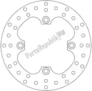 MOTO MASTER 6230110009 disco 110009, disco redondo fijo 220 - Lado inferior