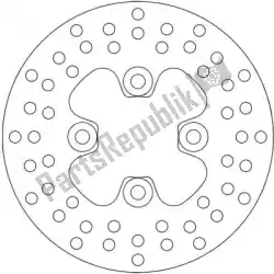 schijf 110166, round fixed disc 161 van Moto Master, met onderdeel nummer 6230110166, bestel je hier online: