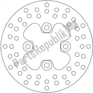 MOTO MASTER 6230110166 schijf 110166, round fixed disc 161 - Onderkant