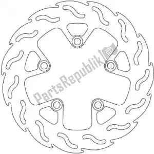 MOTO MASTER 6200110181 disc 110181, flame fixed disc 240 - Bottom side