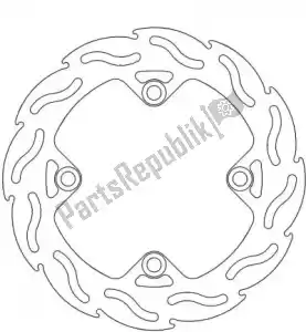 MOTO MASTER 6200110204 disc 110204, flame fixed disc 220 - Bottom side