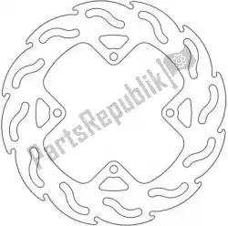 Here you can order the disc 110205, flame fixed disc 190 from Moto Master, with part number 6200110205: