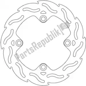 MOTO MASTER 6200110206 disc 110206, flame fixed disc 220 - Bottom side