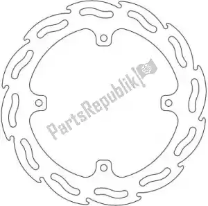 MOTO MASTER 6200110220 disco 110220, disco fixo por chama 200 - Lado inferior