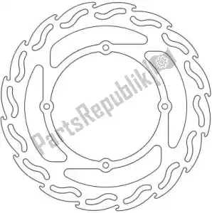 MOTO MASTER 6200110295 disc 110295, flame fixed disc 240 - Bottom side