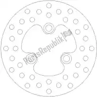 6230110303, Moto Master, Schijf 110303, round fixed disc 160    , Nieuw