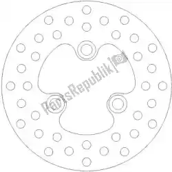 Here you can order the disc 110303, round fixed disc 160 from Moto Master, with part number 6230110303: