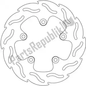 MOTO MASTER 6200110319 disc 110319, flame fixed disc 220 - Bottom side